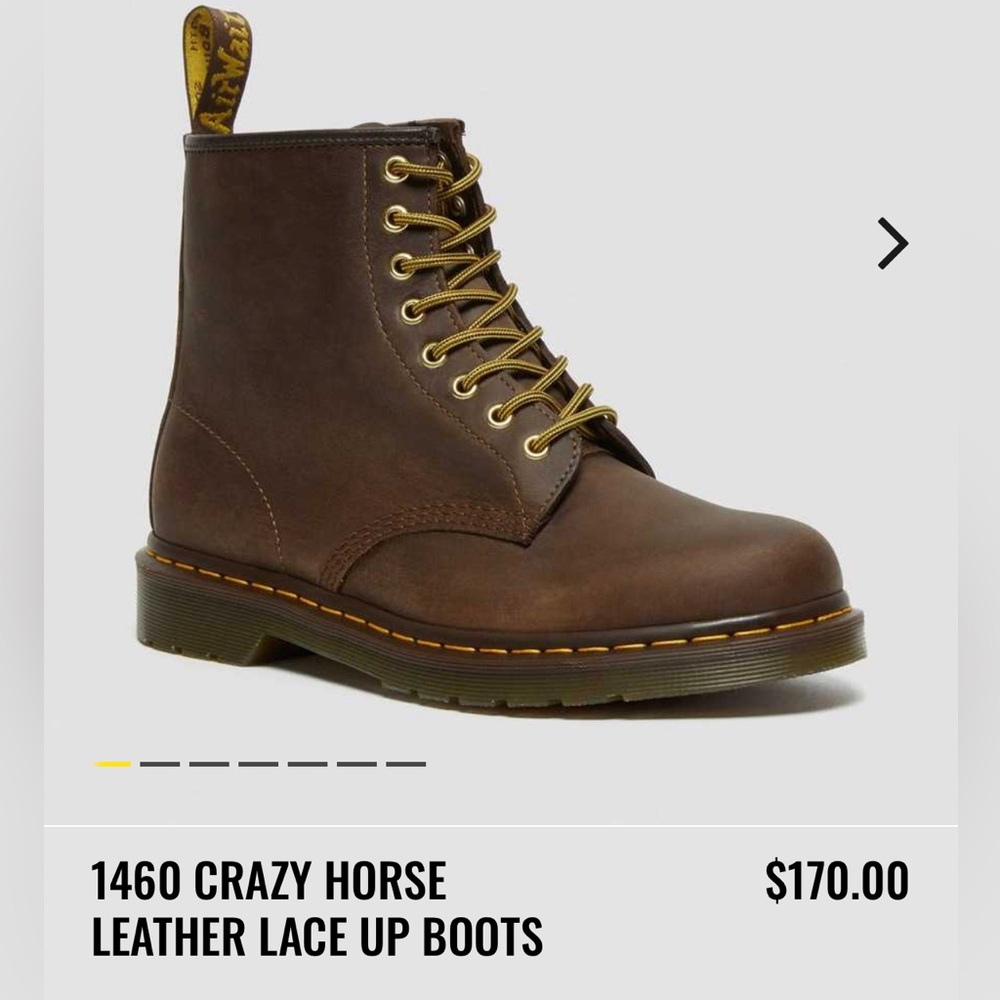 Dr. Martens 1460 Boots - Brown - Very Lightly Used